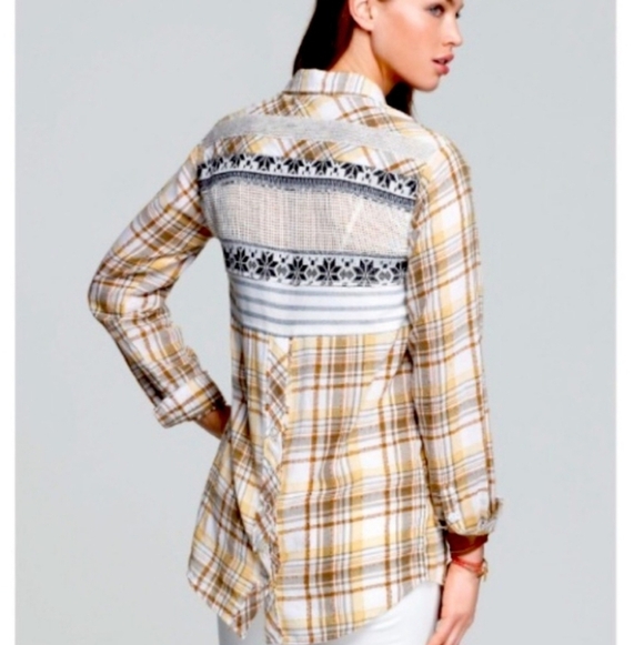 We the Free Park Ranger Oversized Button-up Bohemian Top Size XS - Picture 2 of 7